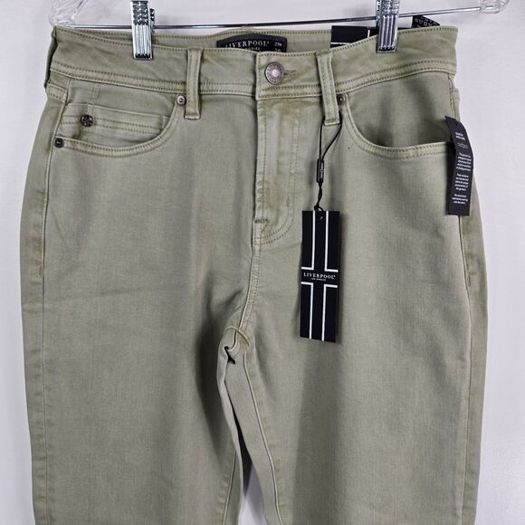 Liverpool Men's Size 29W x 34L Abbey Stone Green Jeans NWT - Picture 2 of 9